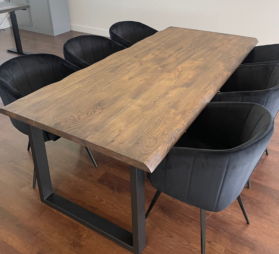 Eiken tafel boomstam - Louis