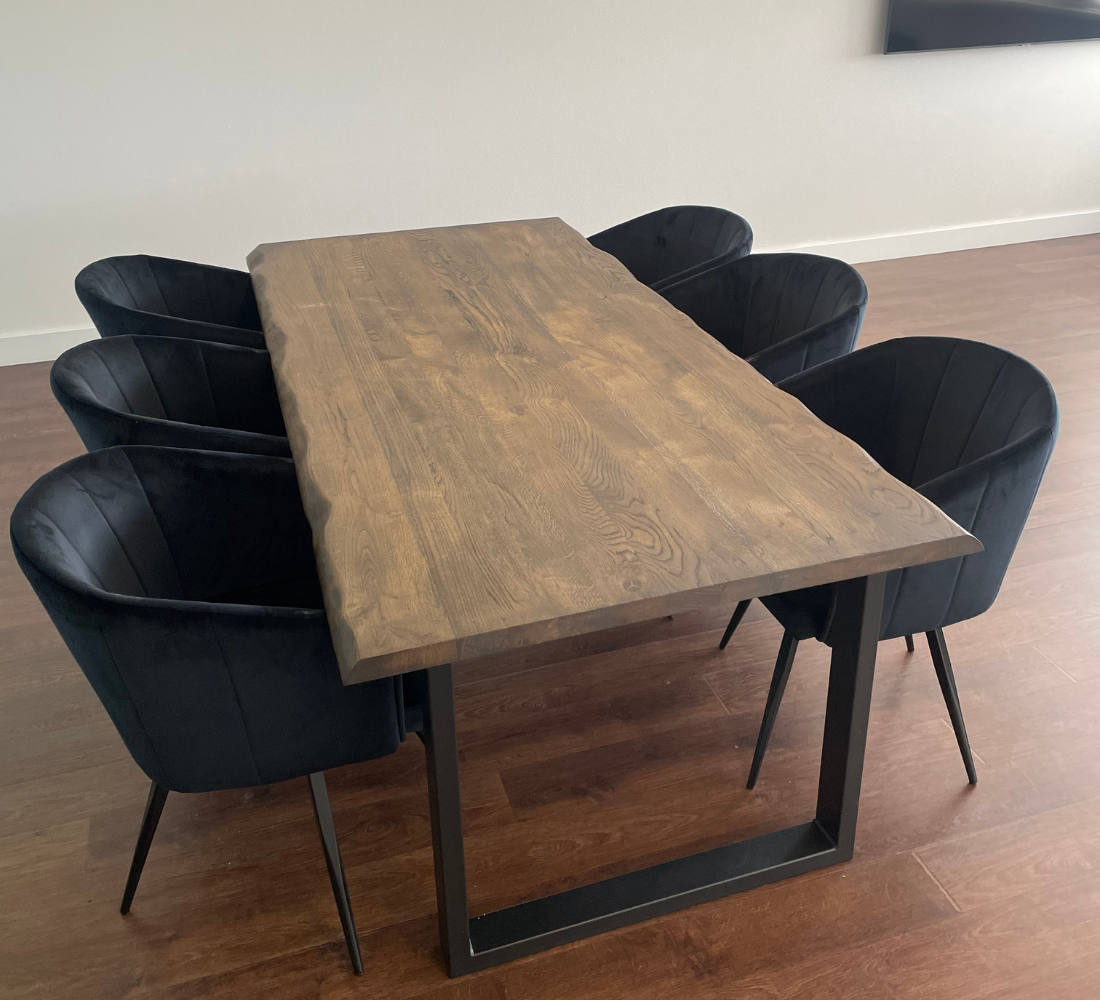 Eiken tafel boomstam - Louis